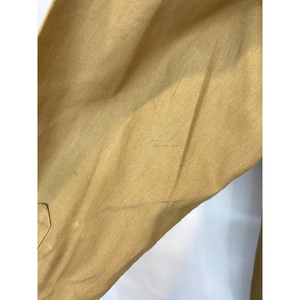 VTG Ralph Lauren Ladies Rough Wear Blouse 80s Khaki Button Front Cotton Size 6 - Picture 8 of 12